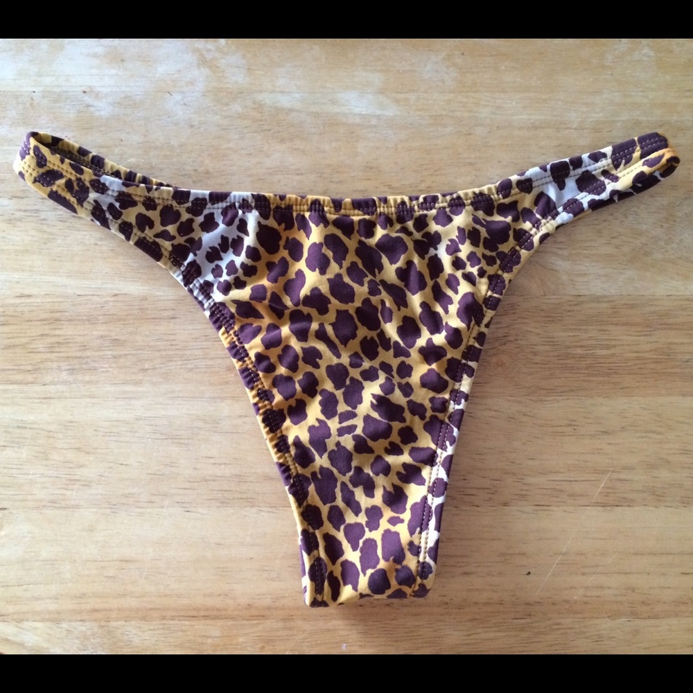 San Lorenzo cheetah print brief bikini bottom